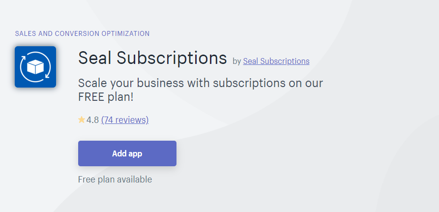 Seal subscription